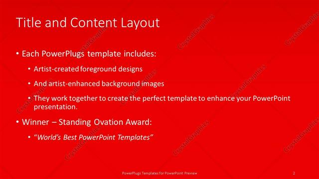 Title and Content presentation slide layout