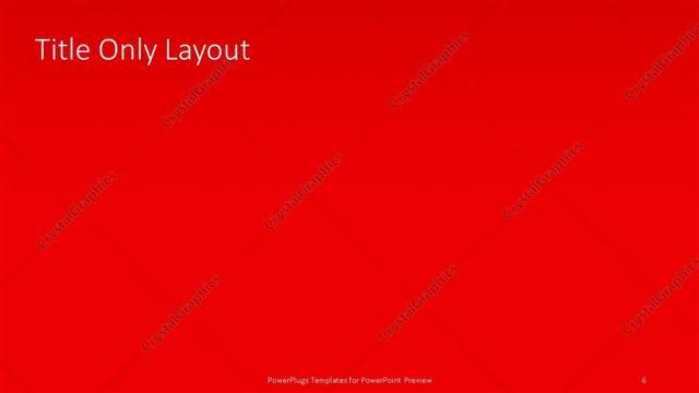 Title Only presentation slide layout