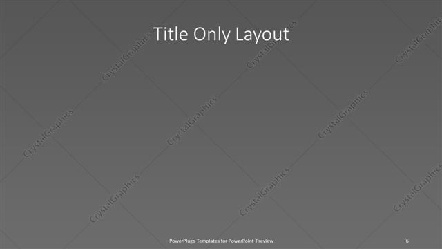 Title Only presentation slide layout