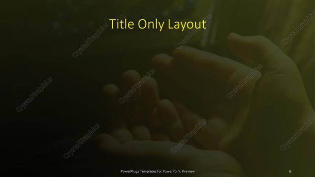Title Only presentation slide layout