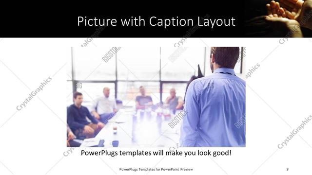 Picture with Caption presentation slide layout