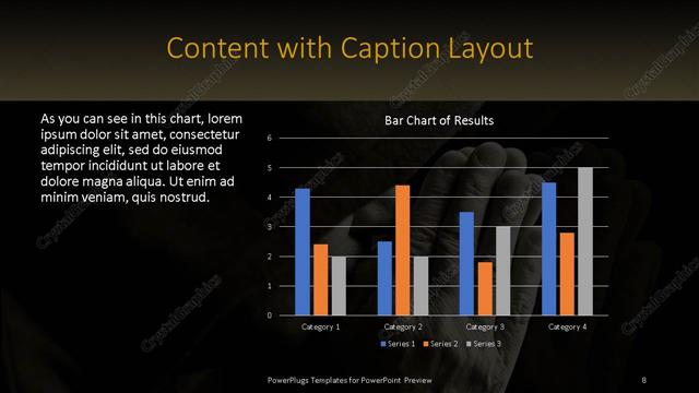 Content with Caption presentation slide layout