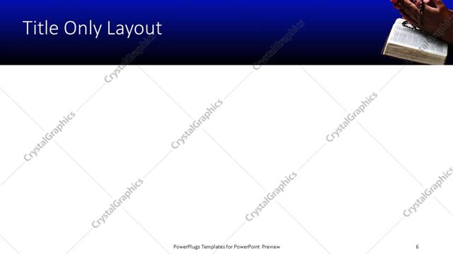 Title Only presentation slide layout