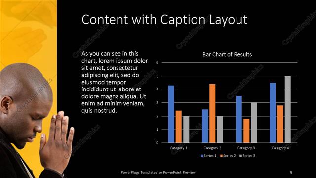 Content with Caption presentation slide layout
