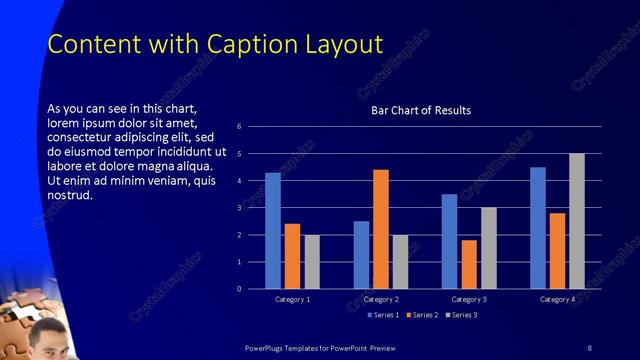 Content with Caption presentation slide layout