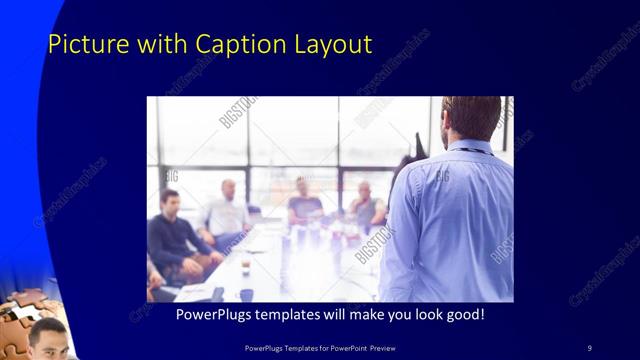 Picture with Caption presentation slide layout