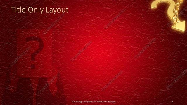 Title Only presentation slide layout