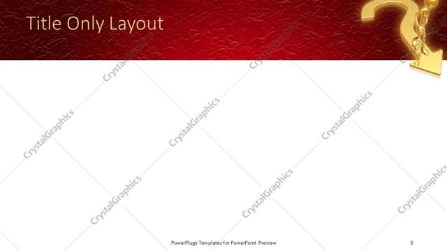 Title Only presentation slide layout