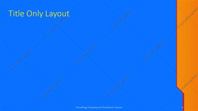 Title Only presentation slide layout