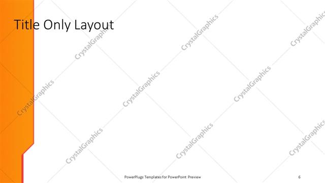 Title Only presentation slide layout