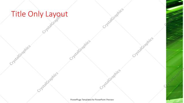 Title Only presentation slide layout