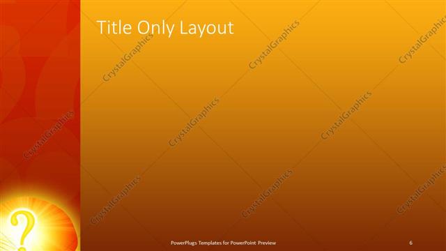 Title Only presentation slide layout