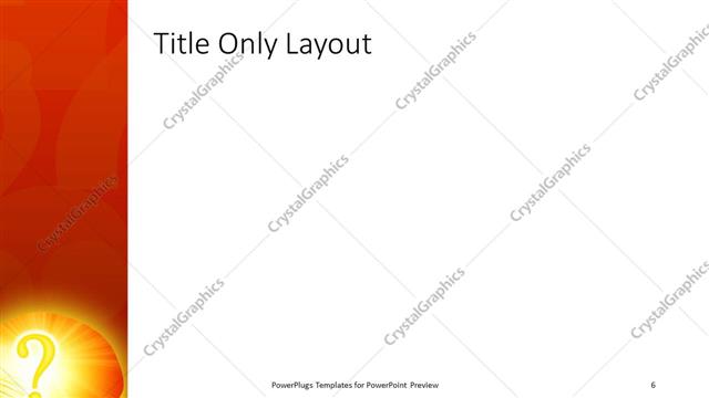 Title Only presentation slide layout