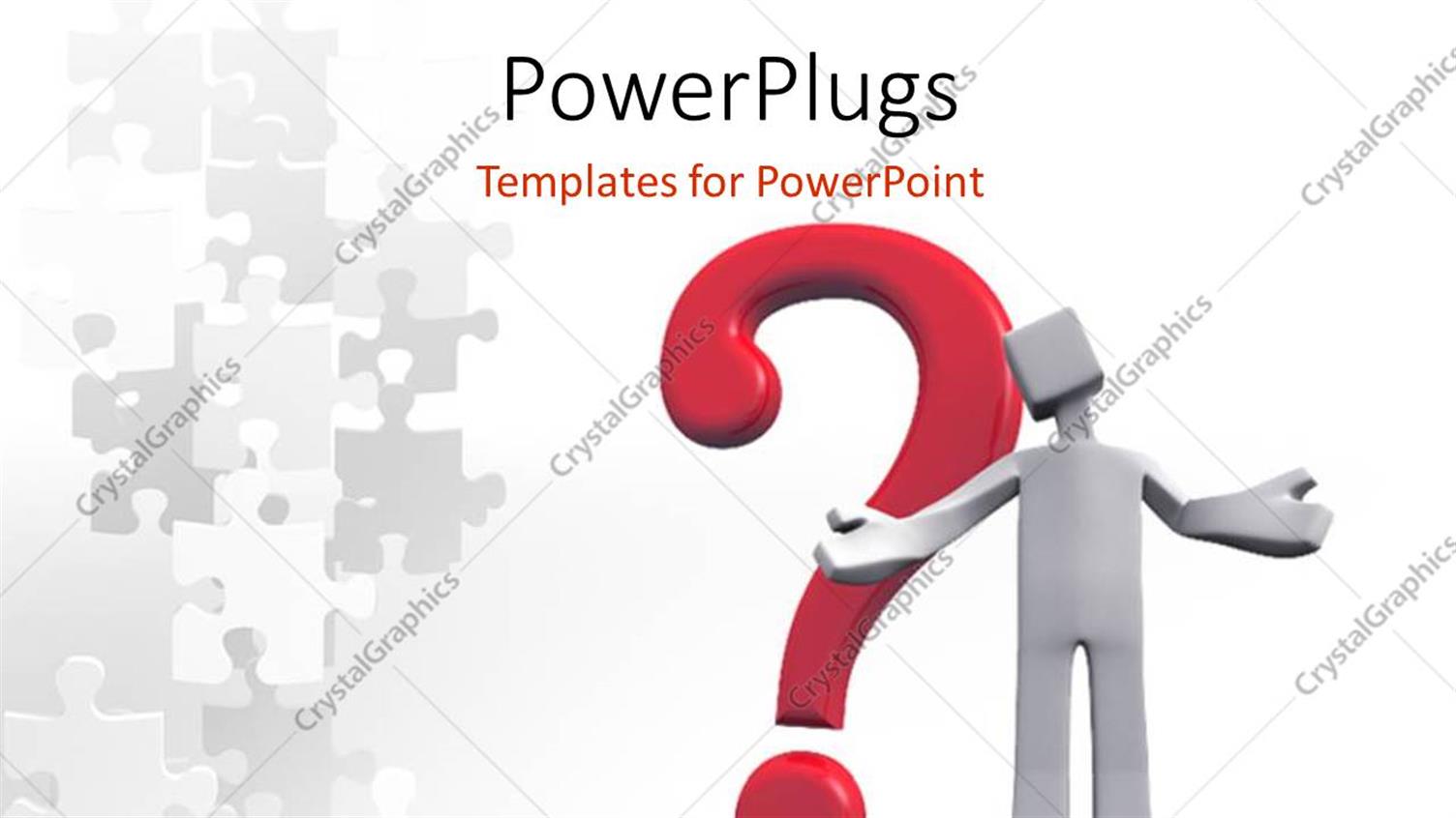 Featuring a Person with a Question Mark and Puzzle Pieces