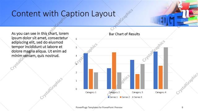 Content with Caption presentation slide layout