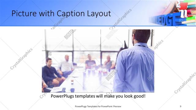 Picture with Caption presentation slide layout