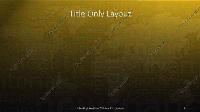 Title Only presentation slide layout