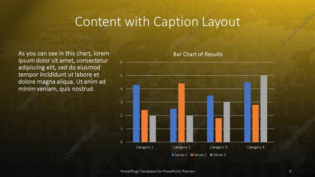 Content with Caption presentation slide layout