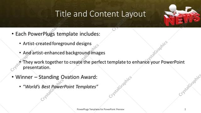 Title and Content presentation slide layout