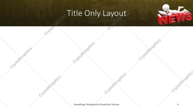 Title Only presentation slide layout