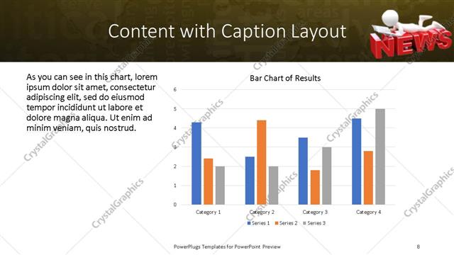 Content with Caption presentation slide layout