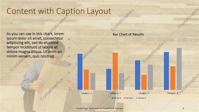 Content with Caption presentation slide layout