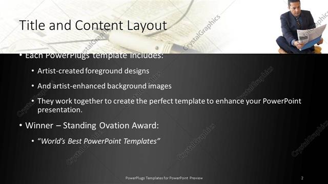 Title and Content presentation slide layout
