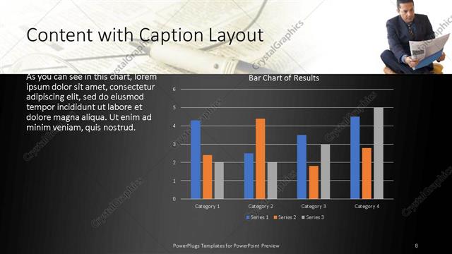 Content with Caption presentation slide layout