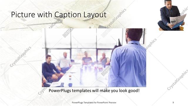 Picture with Caption presentation slide layout
