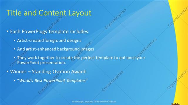 Title and Content presentation slide layout