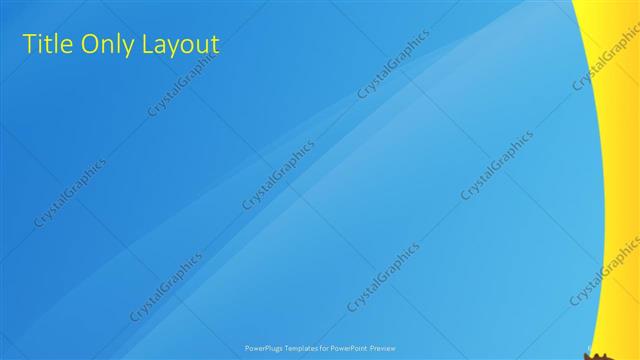 Title Only presentation slide layout