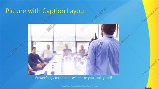 Picture with Caption presentation slide layout