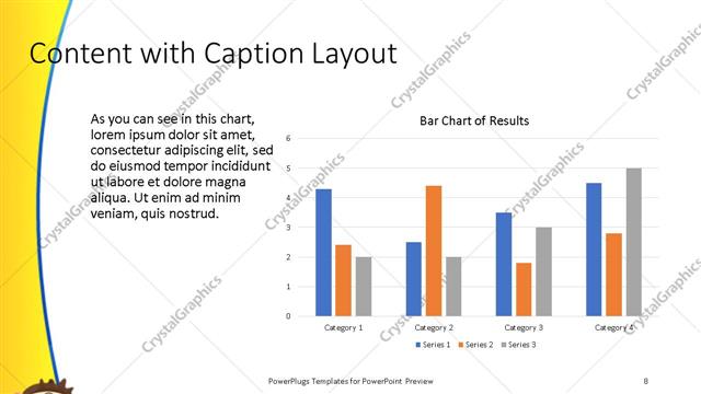 Content with Caption presentation slide layout