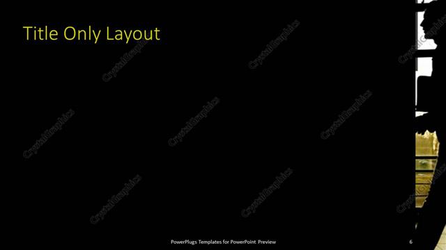 Title Only presentation slide layout