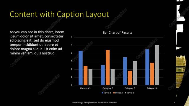Content with Caption presentation slide layout