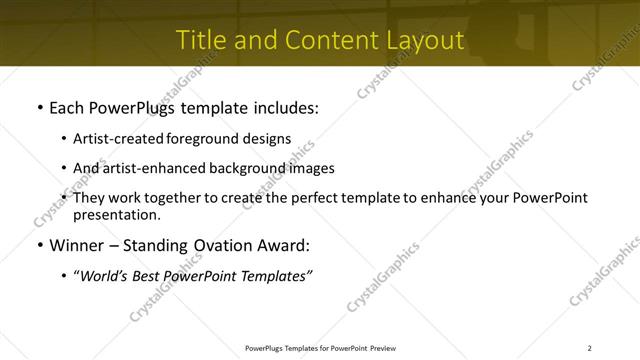 Title and Content presentation slide layout