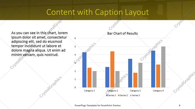 Content with Caption presentation slide layout