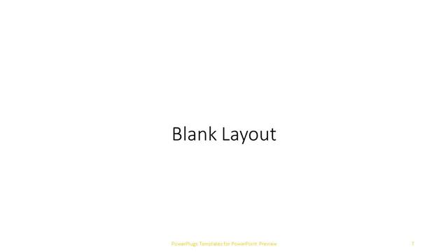 Blank presentation slide layout