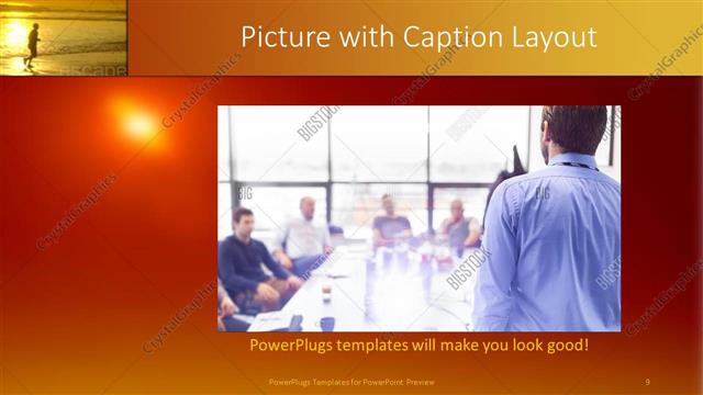 Picture with Caption presentation slide layout