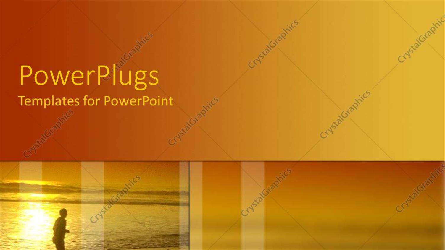 Featuring a Person Running on a Beach with Sea in the Background