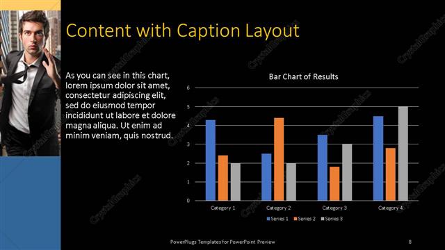 Content with Caption presentation slide layout