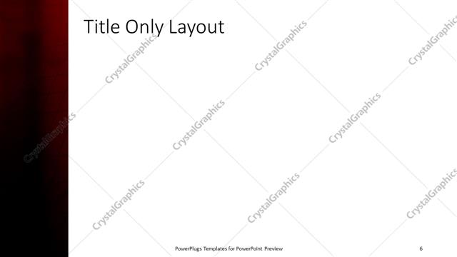 Title Only presentation slide layout