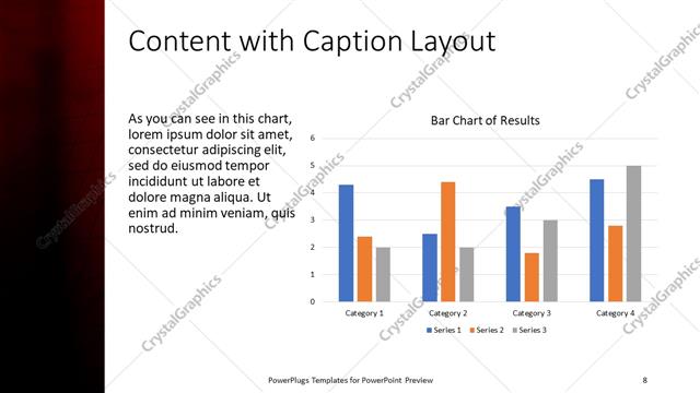Content with Caption presentation slide layout