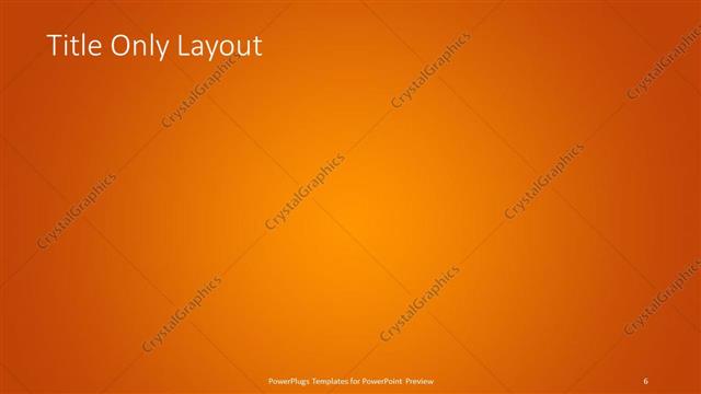 Title Only presentation slide layout