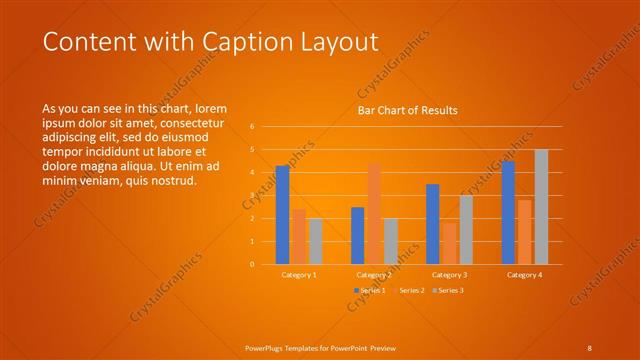Content with Caption presentation slide layout