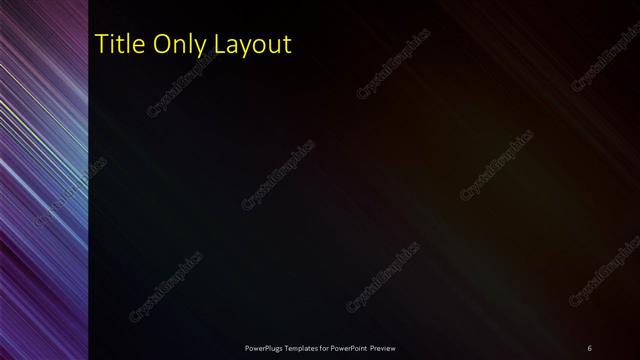 Title Only presentation slide layout