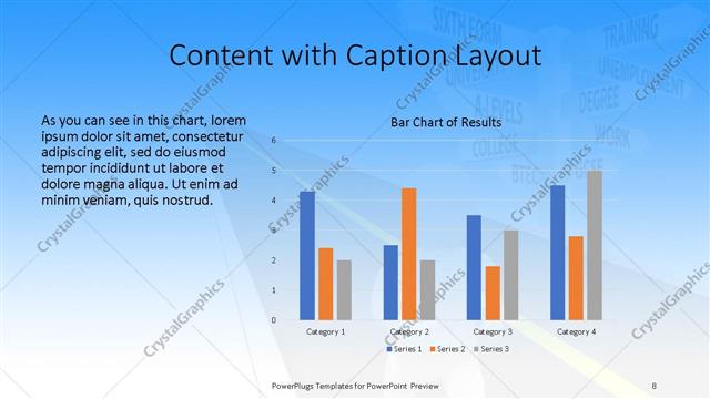 Content with Caption presentation slide layout