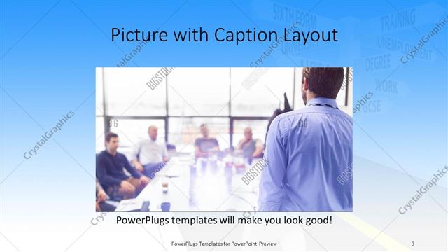 Picture with Caption presentation slide layout