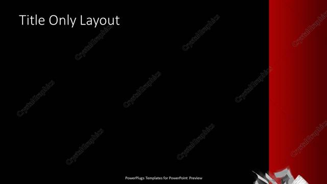 Title Only presentation slide layout