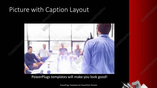 Picture with Caption presentation slide layout